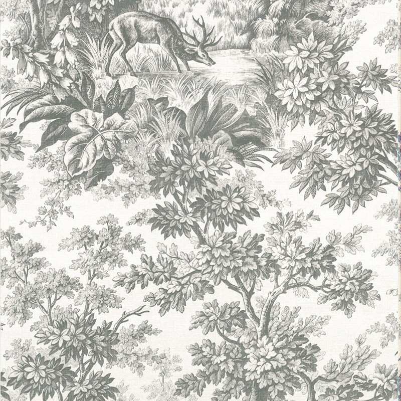 Обои Little Greene Revolution Papers Stag Toile - Moss 0284SGMOSSZ 10,05×0,52
